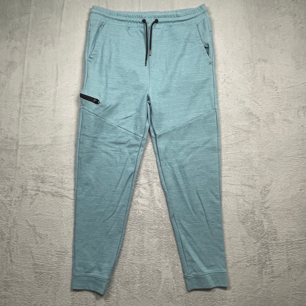 Ocean Current Jogger Pants Mens XL Blue Heathered Zipper Pocket Activewear